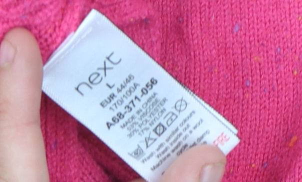 Womens UK Size L NEXT Pink Pullover Jumper