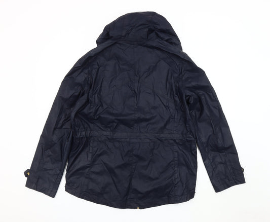 Womens UK Size 14 NEXT Blue Parka Coat