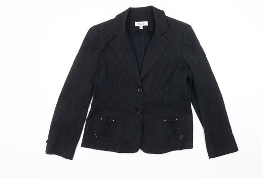 Oscar B. Women's Black Blazer, Size 12, Regular Fit