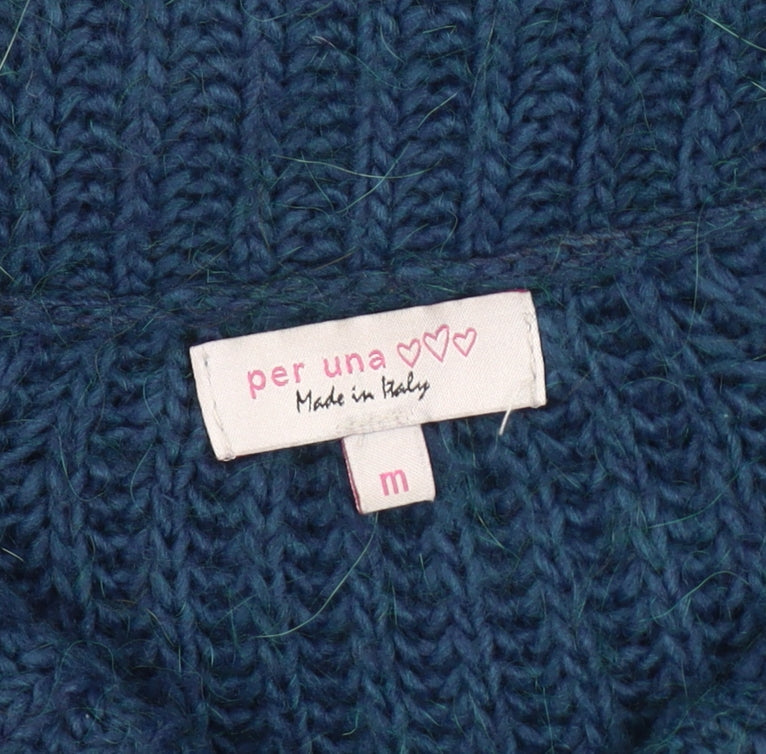 Womens UK Size M Per Una Blue Cardigan Jumper