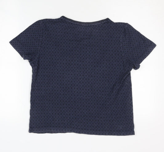 Womens UK Size M Jigsaw Blue Basic T-Shirt