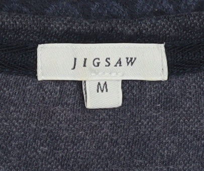 Womens UK Size M Jigsaw Blue Basic T-Shirt
