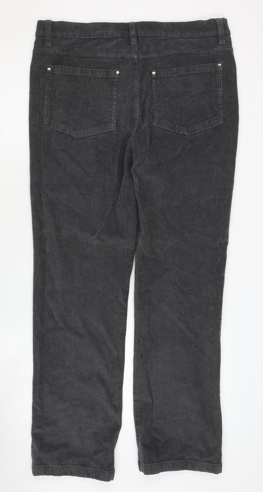 Cotton Traders Men's Grey Corduroy Trousers 36