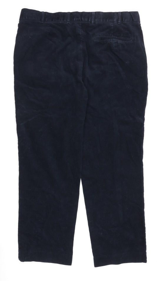 Marks and Spencer Men's Blue Corduroy Trousers 38