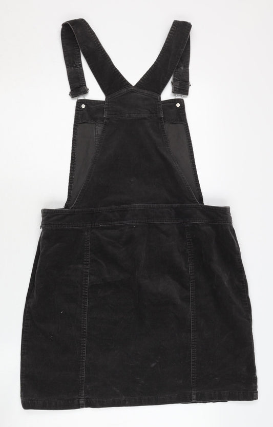 Dorothy Perkins Black Corduroy Pinafore Dress
