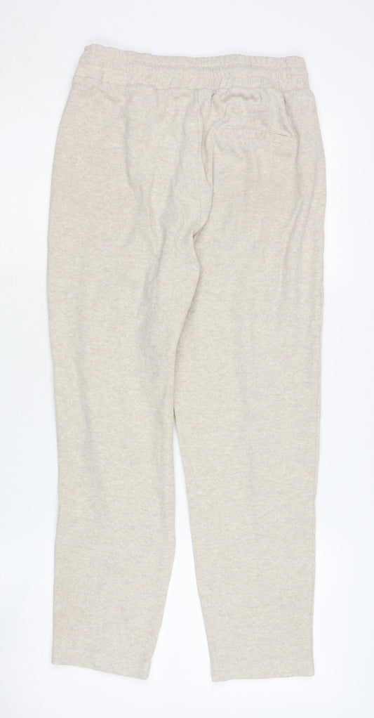 Womens UK Size S MNG Relaxed Fit Jogger Beige Trousers