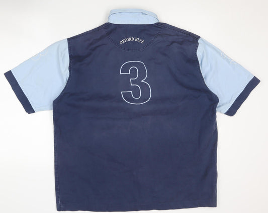 Oxford Blue Men's Large Polo Shirt Blue