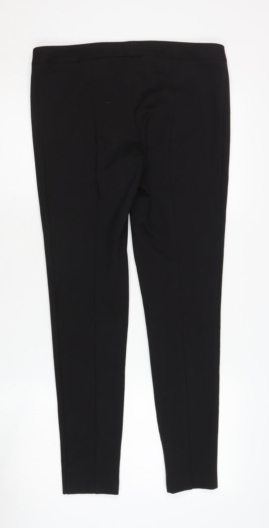 Womens UK Size 12 Marks and Spencer Regular Fit Casual Black Trousers
