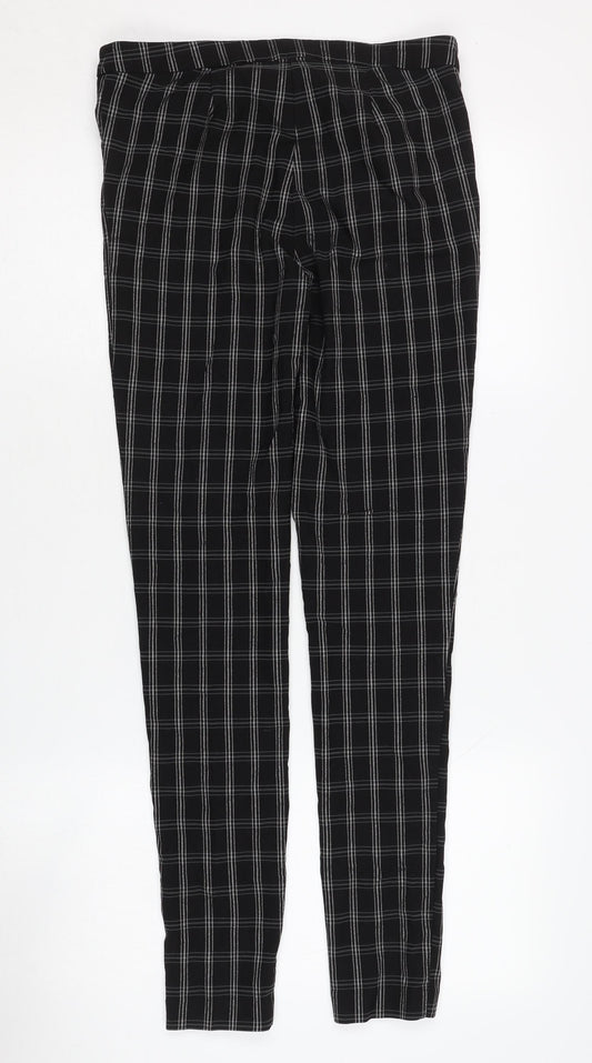New Look Women's Black Check Skinny Trousers