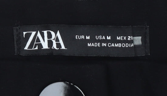 Womens UK Size M Zara Black Trousers