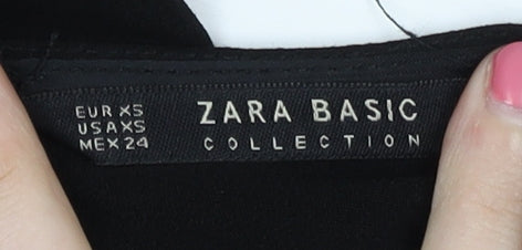 Zara Women's Black Sleeveless Jumpsuit XS