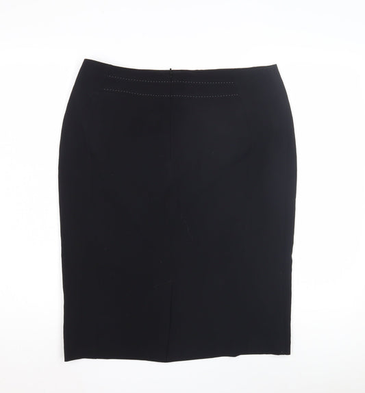Marks and Spencer Women's Black Pencil Skirt - Size 14, Business Wear