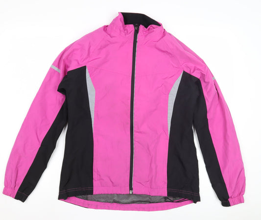 Womens UK Size S Crane Pink Windbreaker Coat