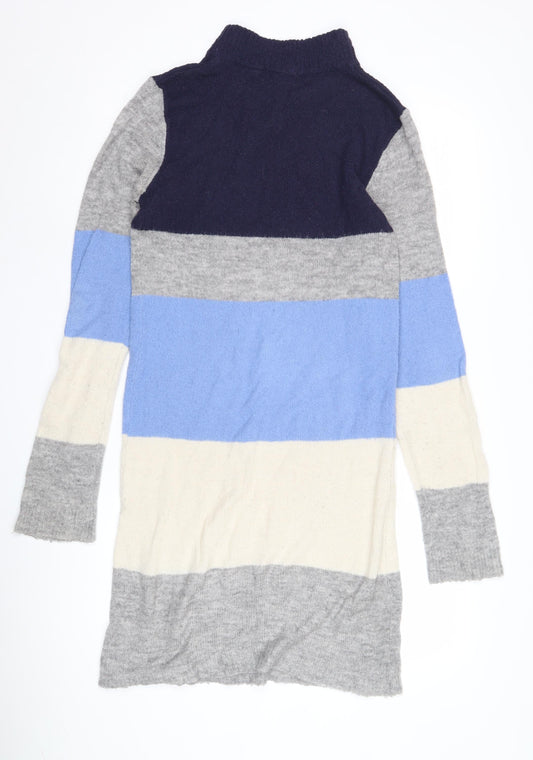 Brave Soul Women's Multicoloured High Neck Knit Dress