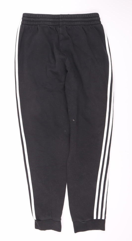 Adidas Men's Black Joggers - Medium, Sports Fleece