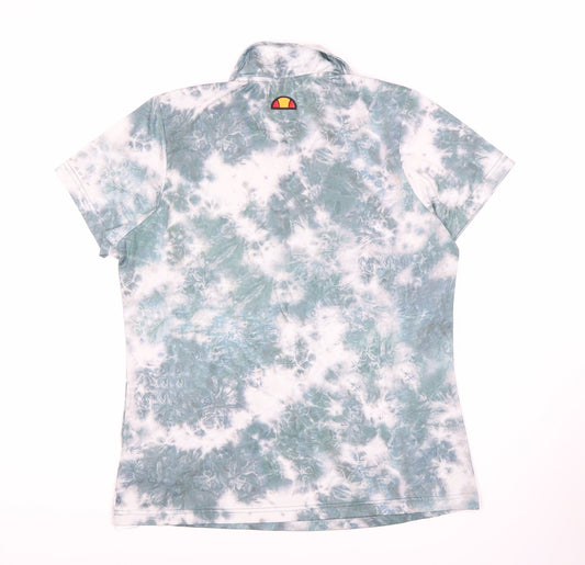 Womens UK Size 14 ellesse Blue Basic Polo