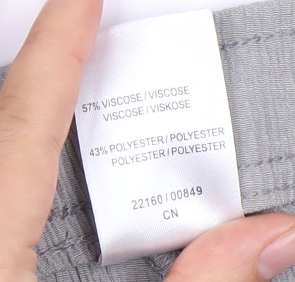 Womens UK Size 14 Damart Regular Fit Grey Trousers