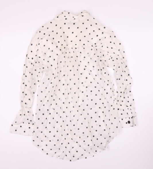 Womens UK Size S Mint Velvet White Basic Blouse