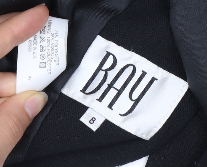 Womens UK Size 8 Bay Regular Black Suit Jacket