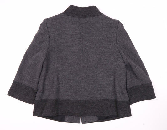 CC Women's Grey Wool Blend Blazer, Classic Fit