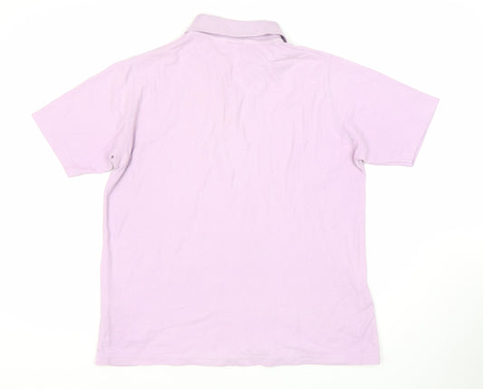 EWM Womens Purple Polo Shirt M, Short Sleeves, Casual