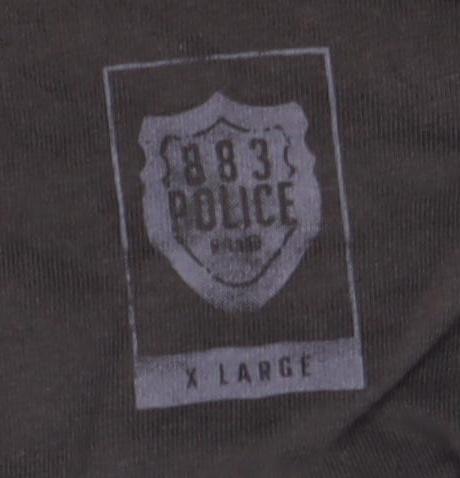 883 Police Mens Black XL Crew Neck T-Shirt