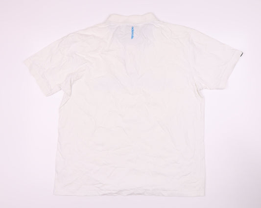 McKenzie Men's White XL Polo Shirt with Logo