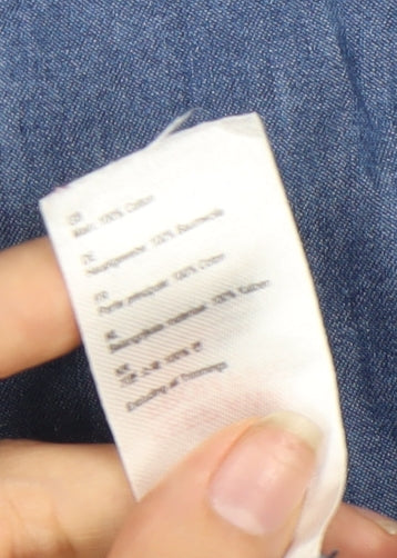 Joules Women's Blue Size 8 Denim Dress