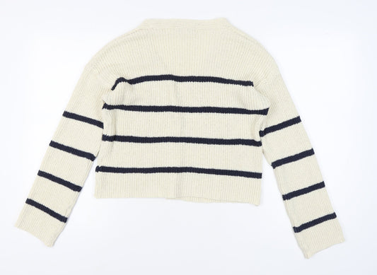 Womens UK Size S NEXT Ivory Cardigan Jumper