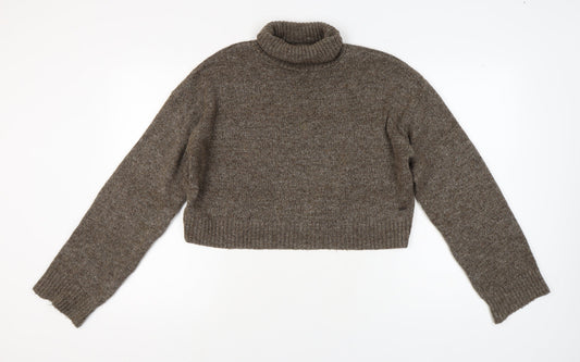Additional front view of Pacific Republic Teen Brown Roll Neck Jumper, size 12