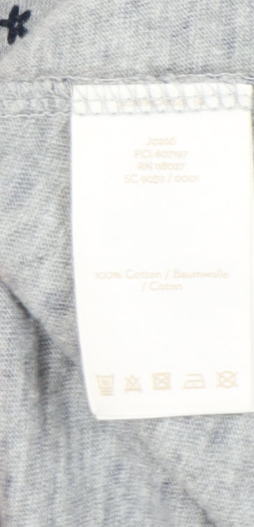 Brand and care label for Boden Women's Grey Floral Long Sleeve Dress, size 10