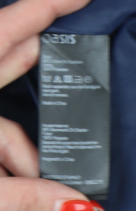 Oasis Women's Blue Floral Pencil Skirt Size 8