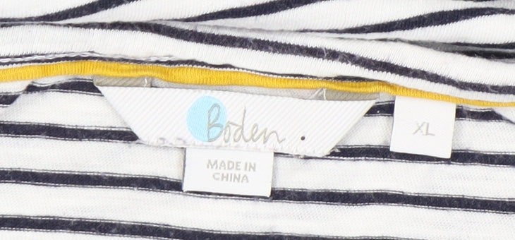 Womens UK Size XL Boden White Basic T-Shirt