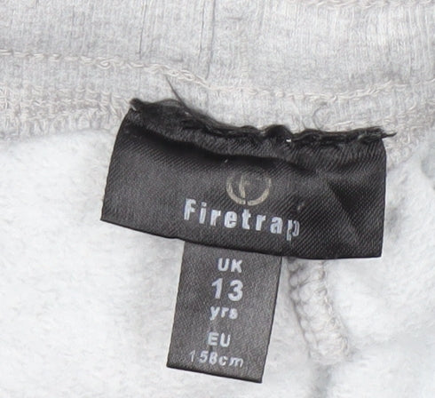 Firetrap Girls' Grey Jogger Trousers 13 Years - Activewear Essential