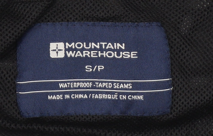 Mens UK Size S Mountain Warehouse Black Rain Coat