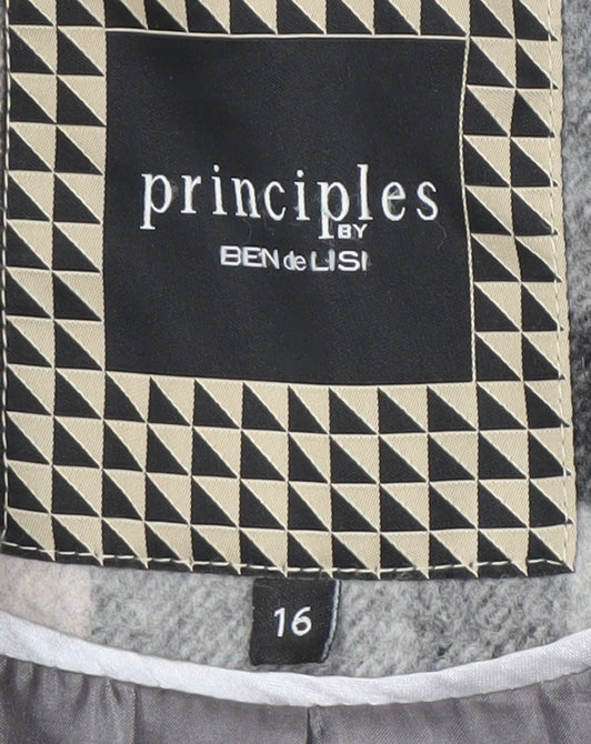 Womens UK Size 16 Principles by Ben de Lisi Multicoloured Trench Coat