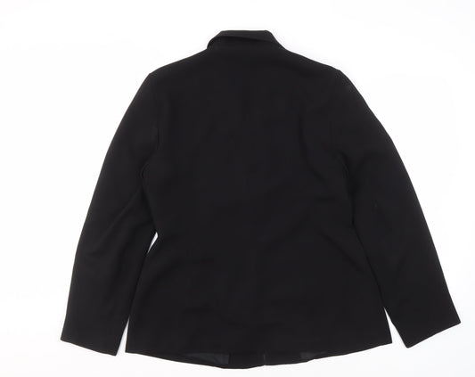 Wallis Women's Black Suit Jacket Blazer Size 14