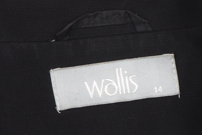 Wallis Women's Black Suit Jacket Blazer Size 14