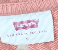 Mens UK Size S Levi's Pink Pullover Sweatshirt