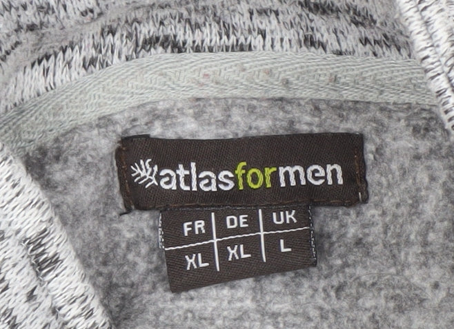 Mens UK Size L Atlas For Men Grey Pullover Sweatshirt