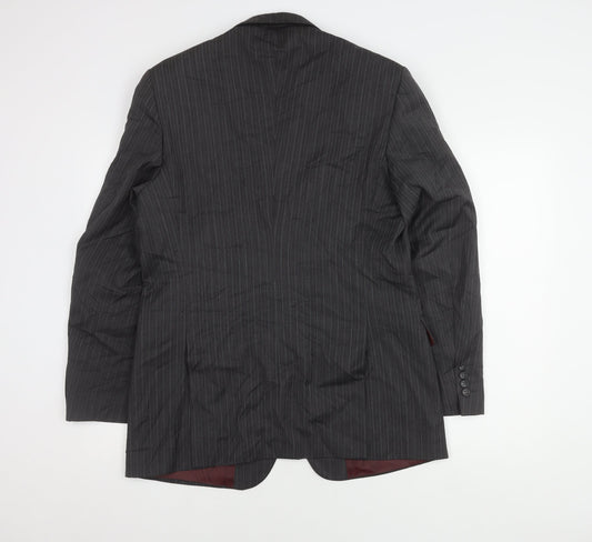 Mens UK Size 40 Brook Taverner Regular Grey Suit Jacket