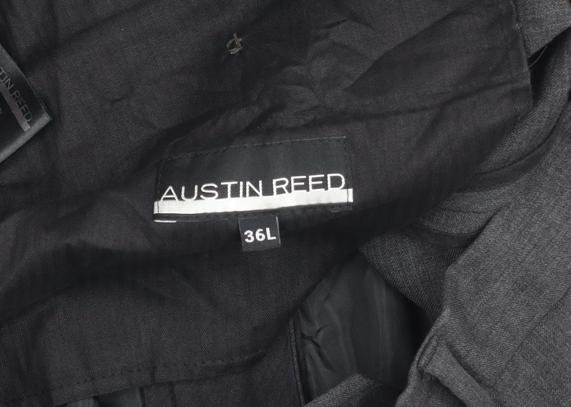Austin Reed Men's Black Wool Trousers, Size 36L