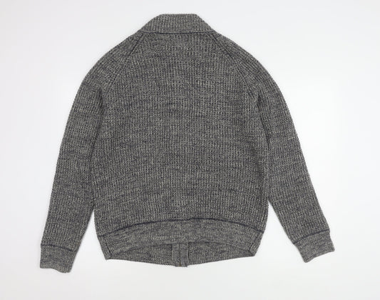 Mantaray Men's Grey Cotton Full Zip Jumper M