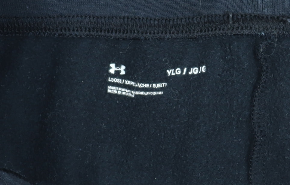 Under Armour Girls Black Joggers Size L