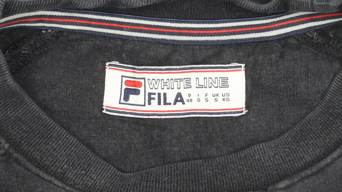 Mens UK Size XS FILA Black Pullover Sweatshirt