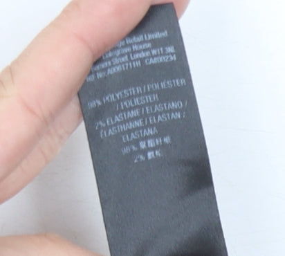 Miss Selfridge Women's Black Floral Dress UK 10