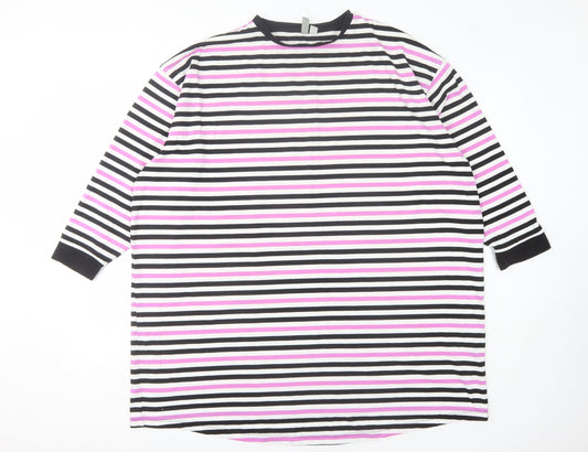 Womens UK Size 14 ASOS Multicoloured Ringer T-Shirt