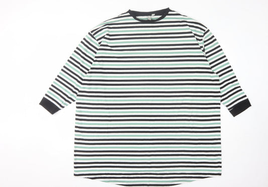 Womens UK Size 14 ASOS Multicoloured Basic T-Shirt