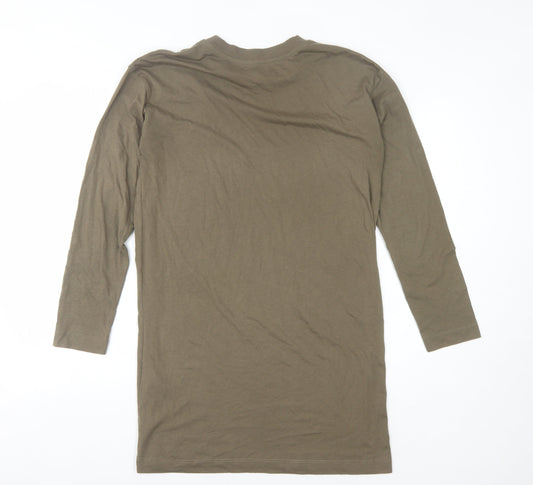 Brave Soul Women's Green T-Shirt Dress Size 10