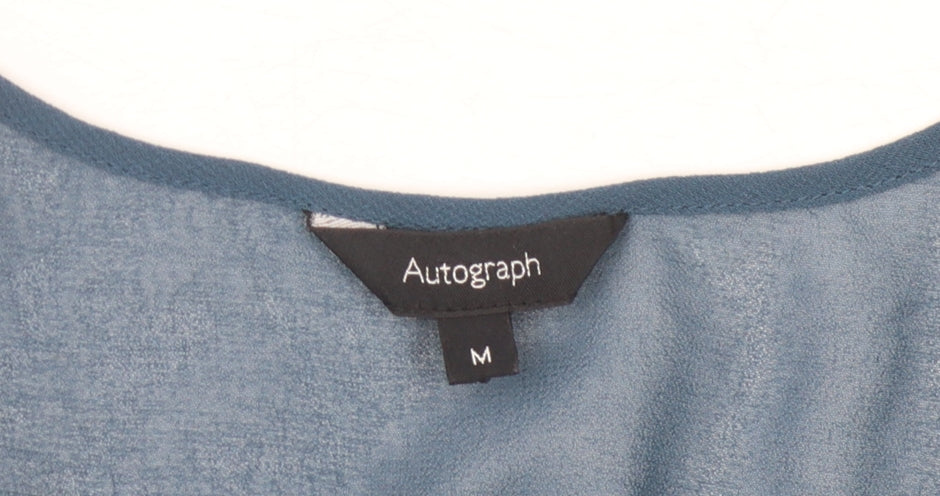 Autograph Women's Blue Long Sleeve Dress M